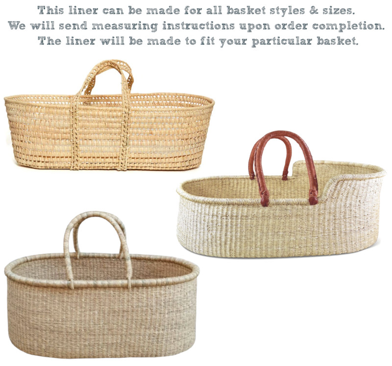 Organic Cotton Bolga Moses Basket Liner